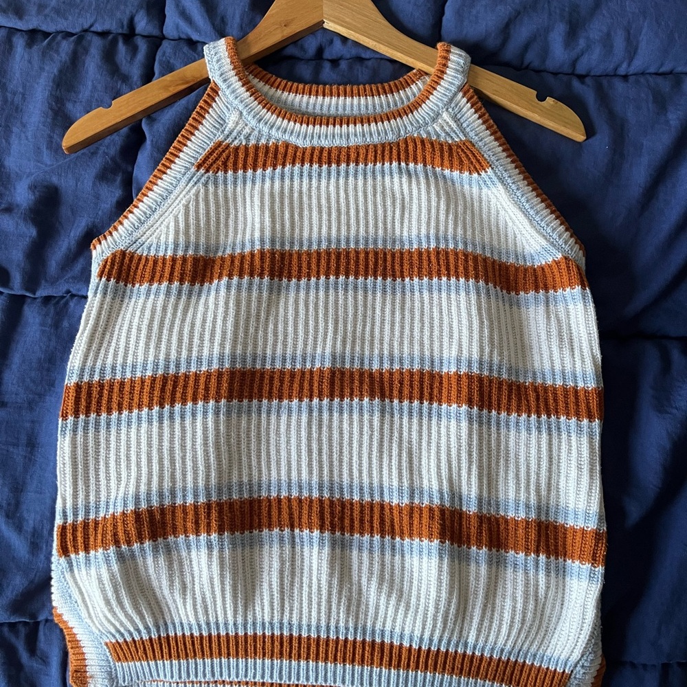 Striped Knit Tank Top